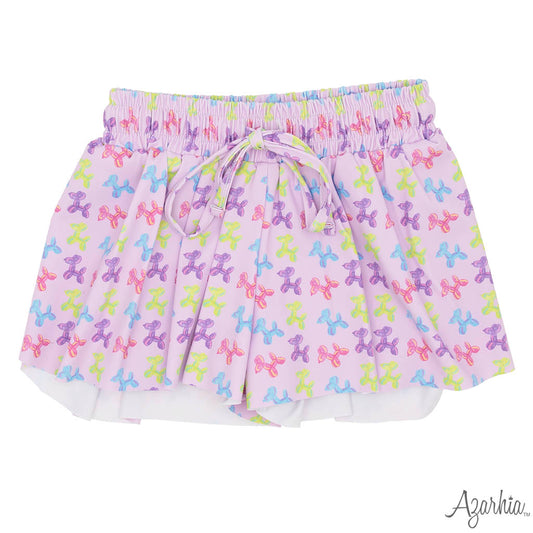 Youth Neon Balloon Dog Butterfly Shorts