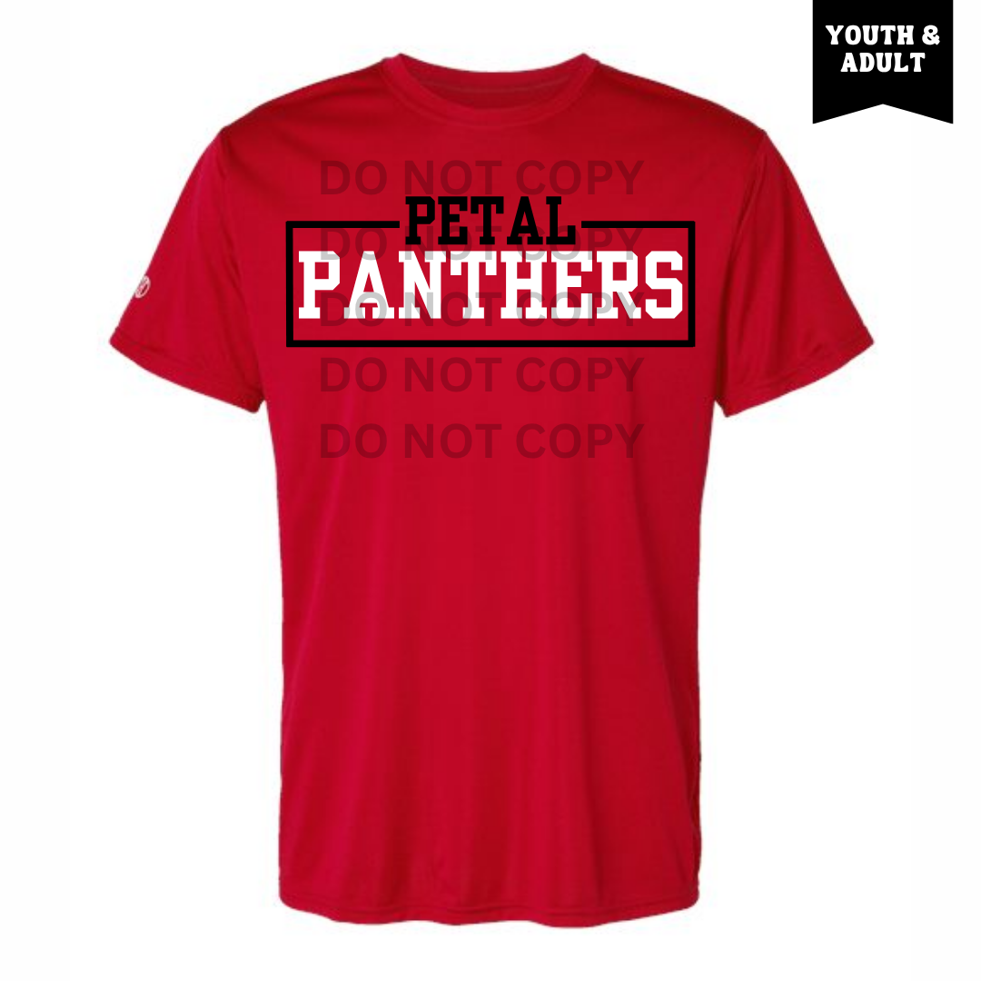 Red Petal Panthers Athletic Block Drifit