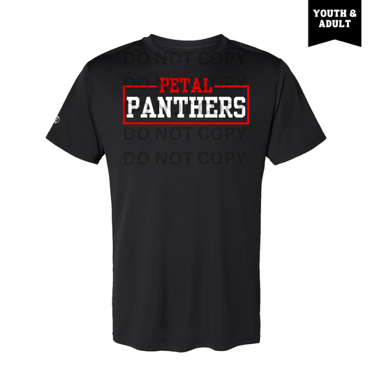 Black Petal Panthers Athletic Block Drifit