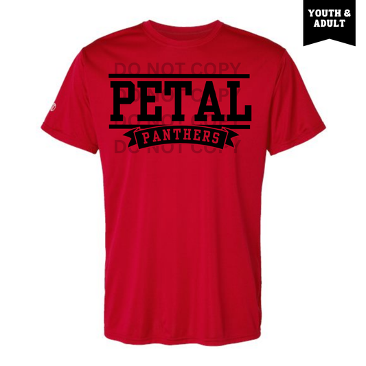 Red Petal Panthers Banner Drifit