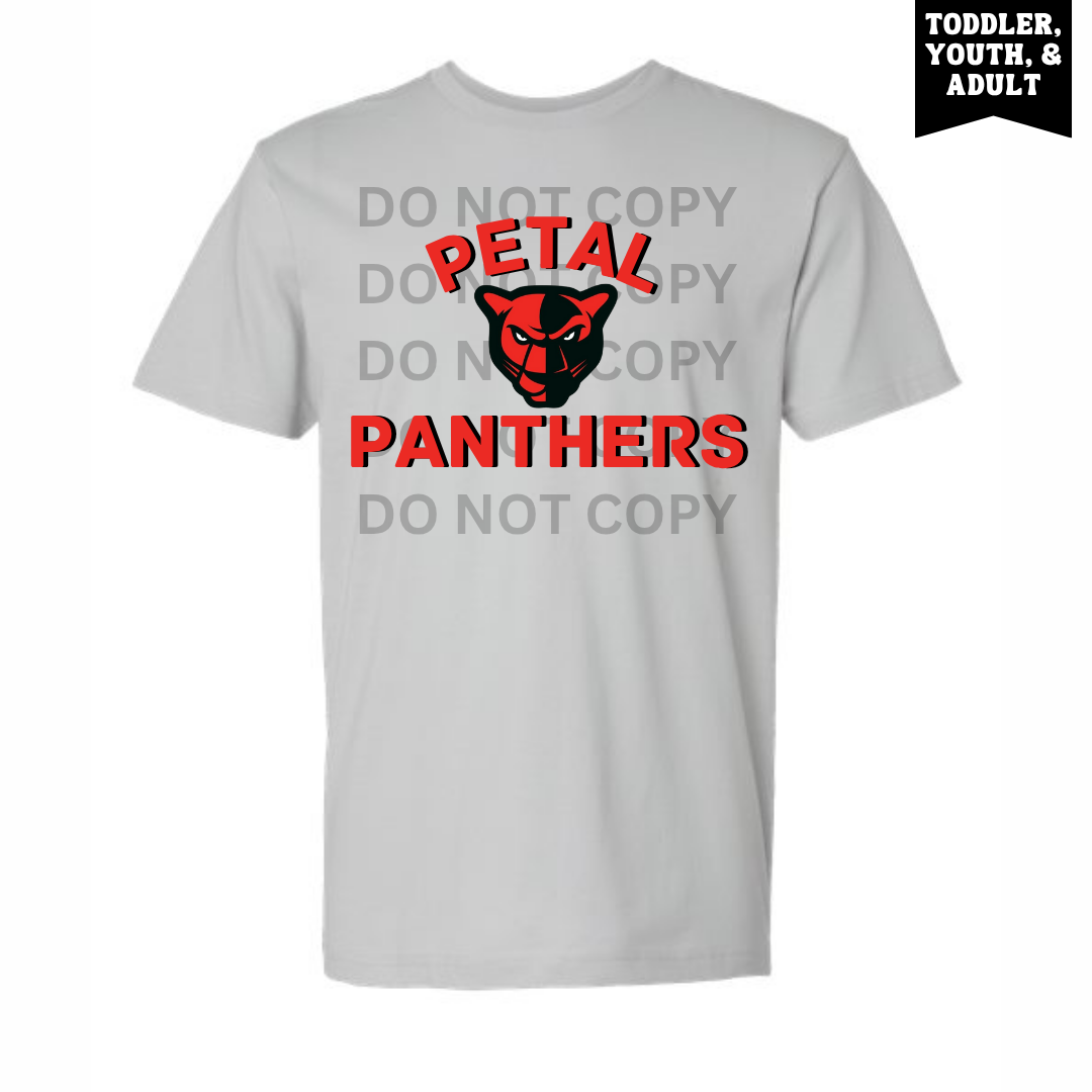 Silver Petal Logo Panthers Tee