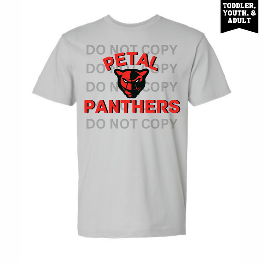 Silver Petal Logo Panthers Tee