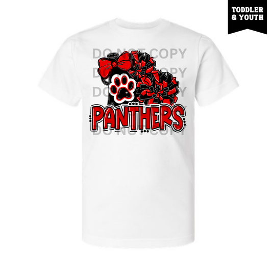 White Panthers Cheer Megaphone Tee