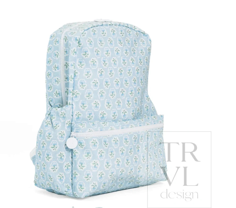 TRVL Petite Fleur Blue Backpacker