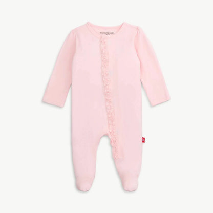Magnetic Me Pink Dogwood Ruffle Footie