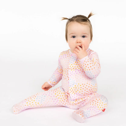 Magnetic Me Pink Sparkle Footie