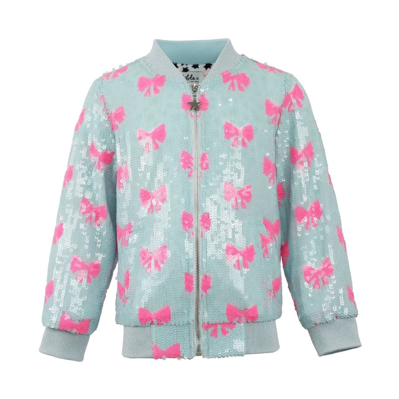 Youth Pretty in Bows Sequin Bomber