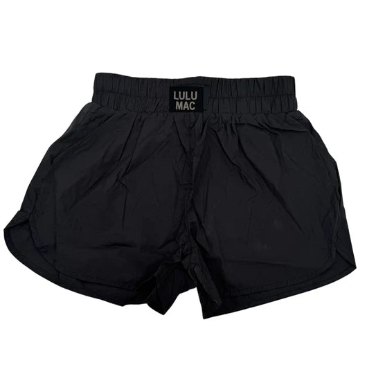 Lulu Mac Black Solid Shorts