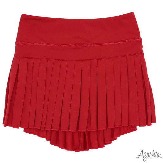 Youth Red Mini Pleated Skort