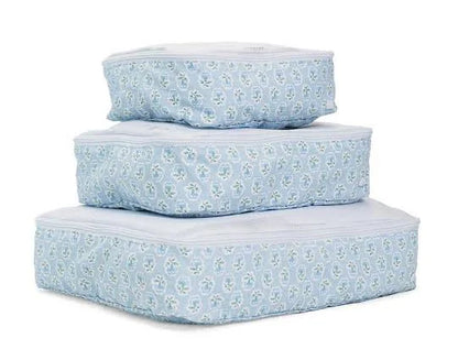 TRVL Petite Fleur Blue Packing Cubes