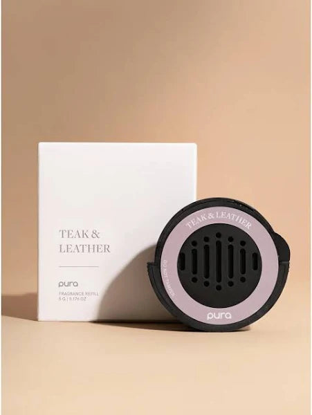 Pura Car Fragrance - Teak & Leather