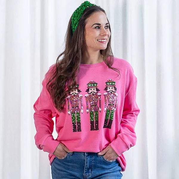 Nutcracker March Sequin Sweatshirt