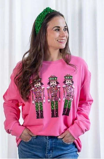 Nutcracker March Sequin Sweatshirt