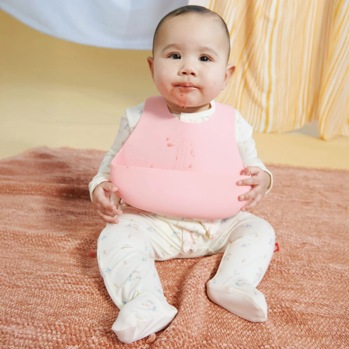 Magnetic Me Blush Pink Silicone Bib
