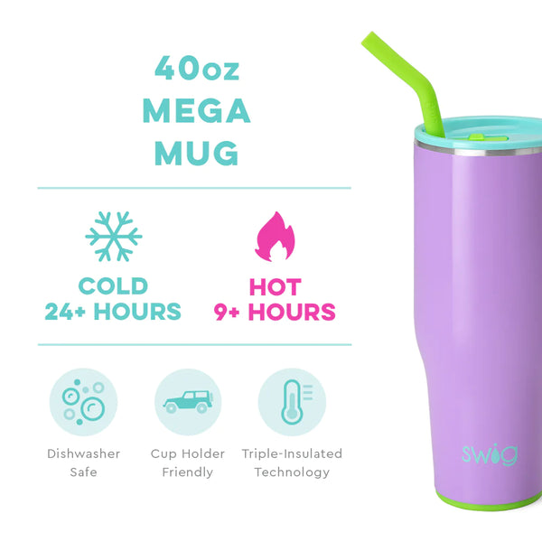 Swig Ultra Violet 40 oz Mega Mug