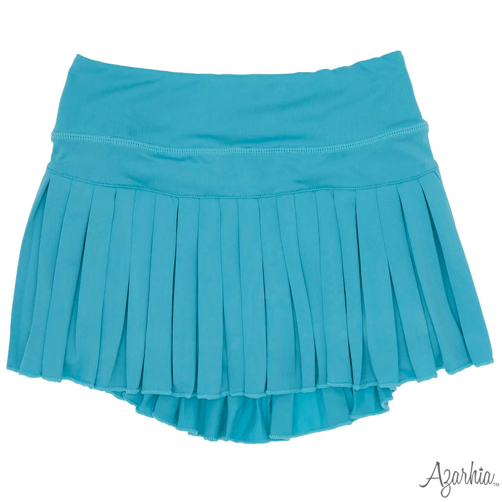 Youth Turquoise Mini Pleated Skort
