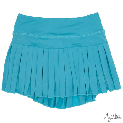 Youth Turquoise Mini Pleated Skort