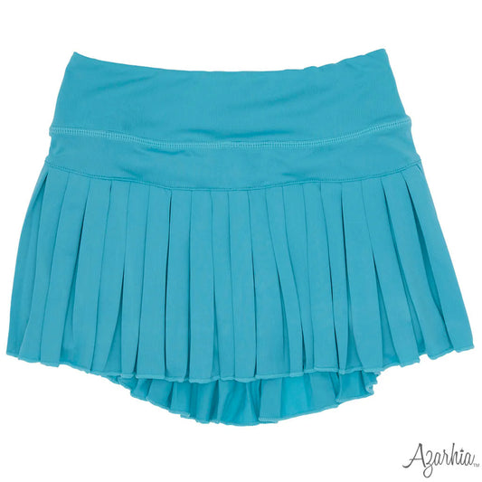 Youth Turquoise Mini Pleated Skort