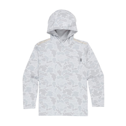 Youth Gray Camo Buxton Tech Hoodie