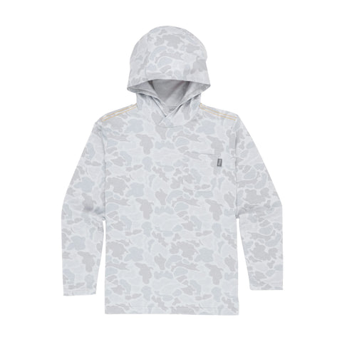 Youth Gray Camo Buxton Tech Hoodie