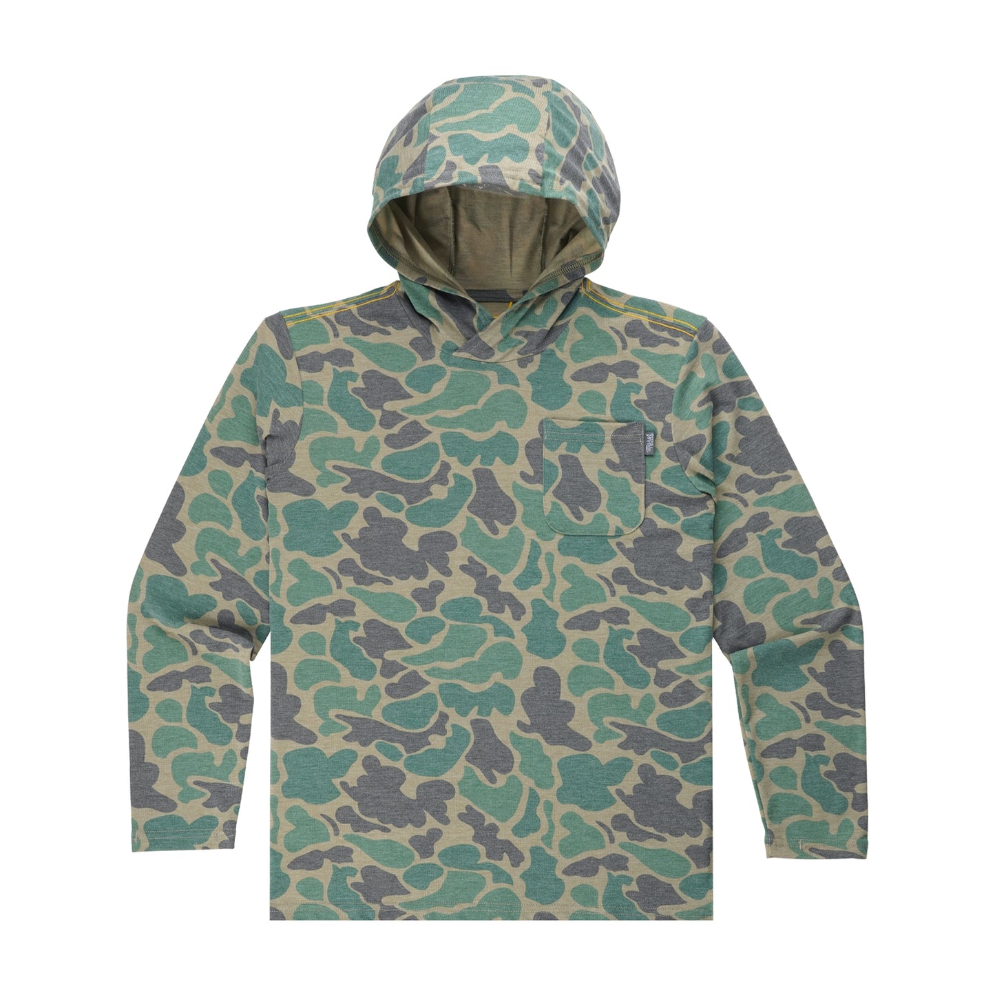 Youth Green Mallard Camo Buxton Tech Hoodie
