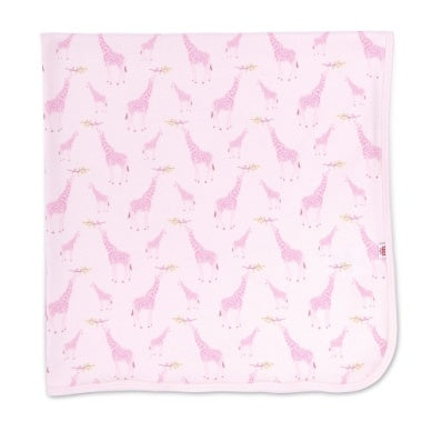 Magnetic Me Pink Jolie Giraffe Swaddle Blanket