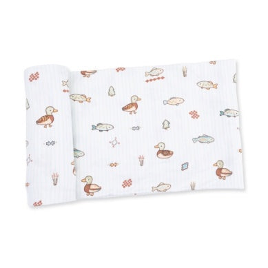 Angel Dear Lake Cuties Swaddle Blanket
