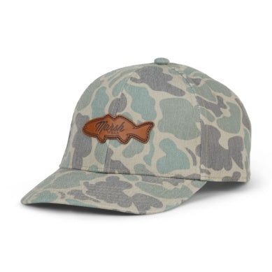 Youth Green Camo RR Leather Hat