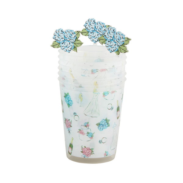 Mud Pie Bridal Party Cup & Stirrer Sets