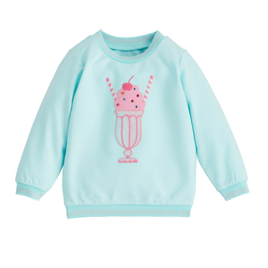 Mud Pie Blue & Pink Sparkle Sweatshirts