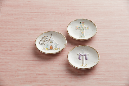 Mud Pie Cross & Church Trinket Dishes