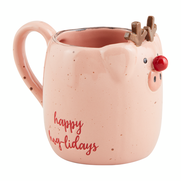 Mud Pie Farm Animal Christmas Mugs