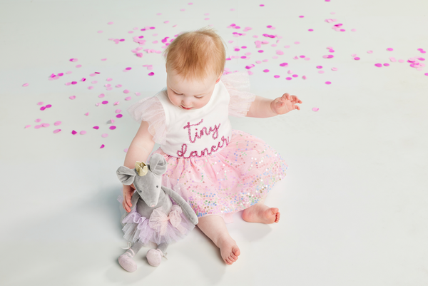 Mud Pie Pink Scattered Sequin Tutu