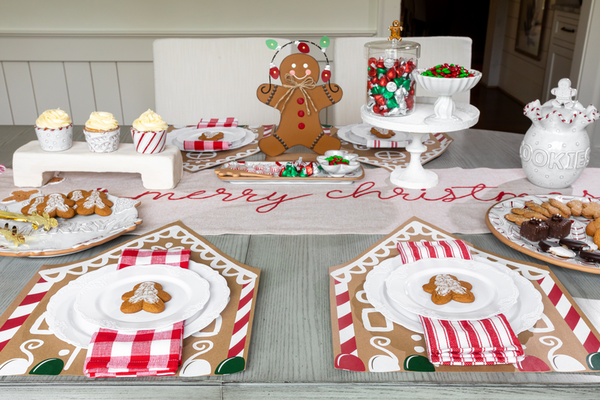 Mud Pie Gingerbread Crochet Table Runner