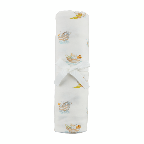 Mud Pie Noah's Ark Stretchy Swaddle