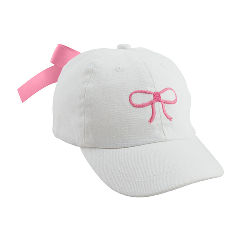 Mud Pie Toddler Bow Embroidered Hat