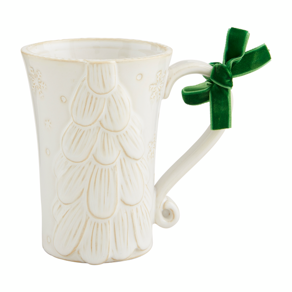 Mud Pie White Christmas Mugs