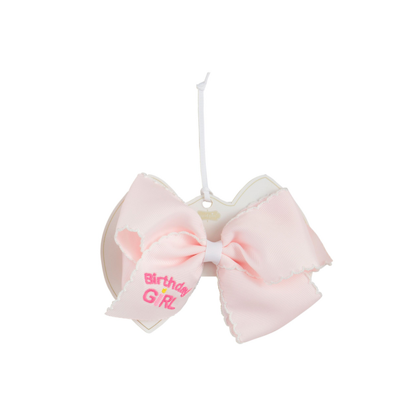 Mud Pie Birthday Embroidered Bows