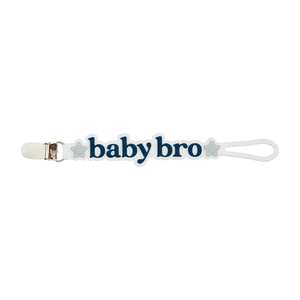 Mud Pie Baby Bro Silicone Pacy Strap