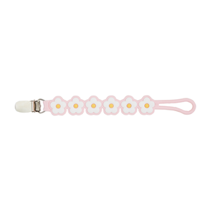 Mud Pie Pink Daisy Silicone Pacy Strap