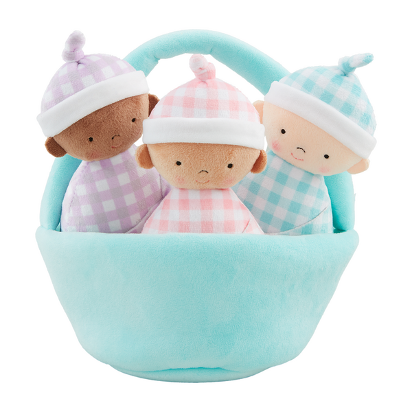 Mud Pie Baby Doll Basket Set