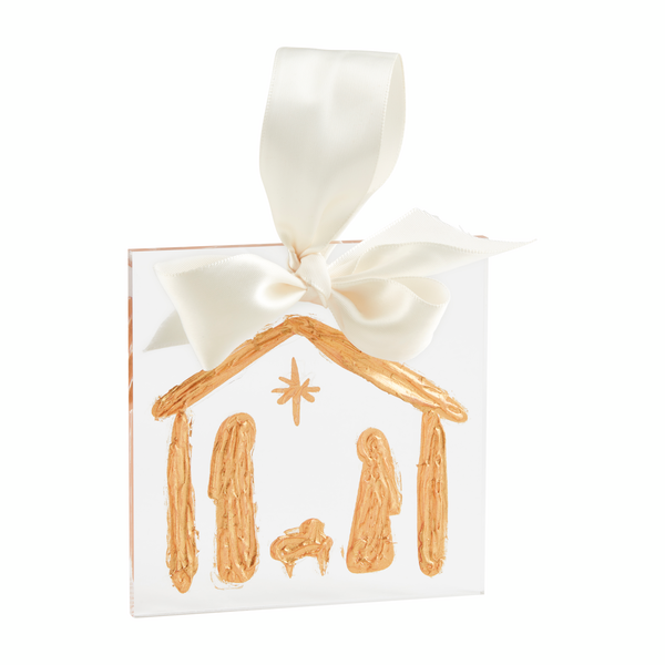 Mud Pie Gold Acrylic Ornaments