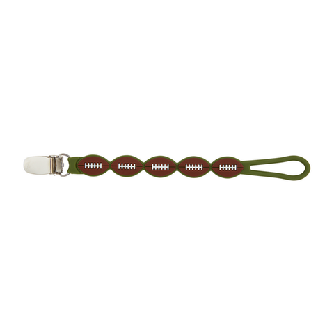 Mud Pie Football Silicone Pacy Strap