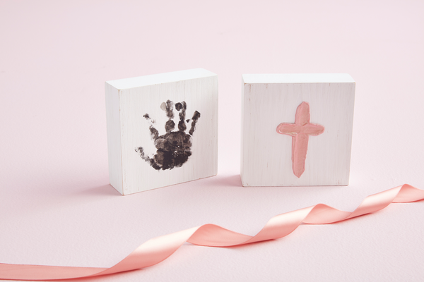 Mud Pie Pink Cross Handprint Kit