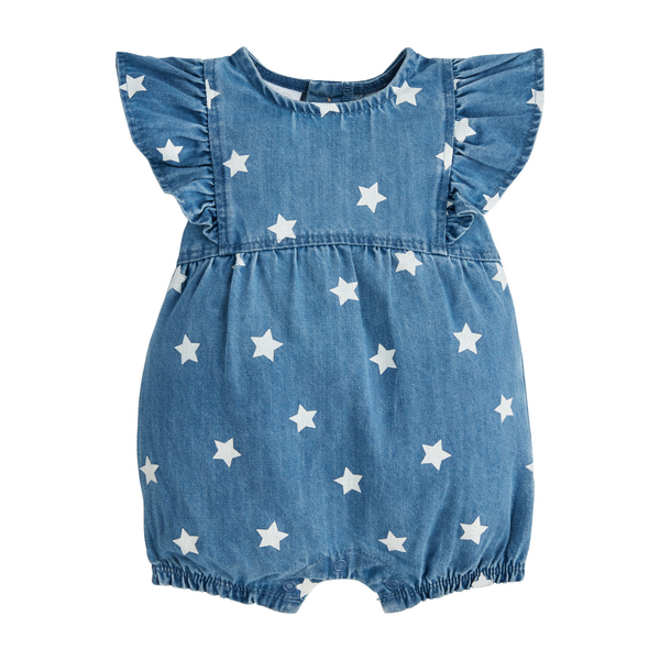 Mud Pie Denim Star Romper