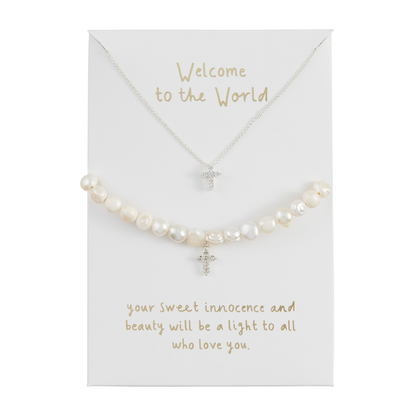 Mud Pie Cross Jewelry Gift Set