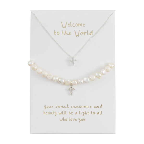 Mud Pie Cross Jewelry Gift Set