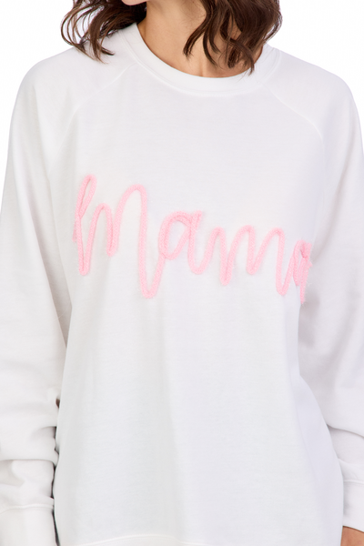 Mud Pie Pink Mama Sparkle Sweatshirt