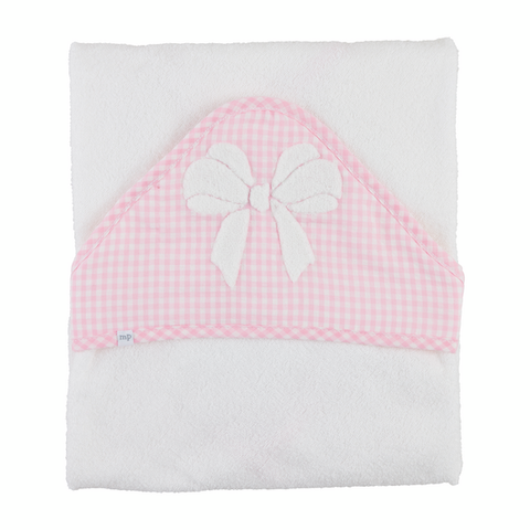 Mud Pie Pink Bow Hooded Towel