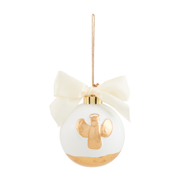 Mud Pie Gold Painted Ball Ornaments